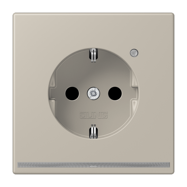 Schuko socket with LED pilot light ES1520-OLNW image 2