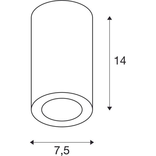 NAGY 75 GU10 max. 10W 230V white image 2