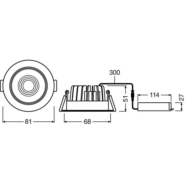 SPOT FP FIX DIM 8 W 3000 K IP65/IP20 WT image 3