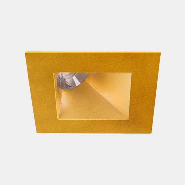 Downlight Play Deco Asymmetrical Square Fixed 17.7W LED warm-white 2700K CRI 90 46.7º DALI-2 Gold/Gold IP54 1389lm image 1