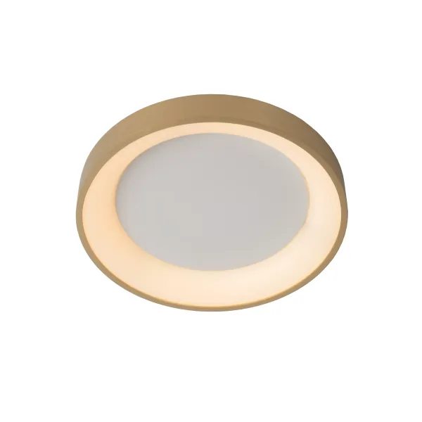 Lucide VIDAL - Flush ceiling light - Ø 28 cm - LED Dim. - 1x20W 2700K - Matt Gold / Brass image 1