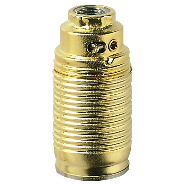 E14M10x1brass lamphld thread.earth term. image 1