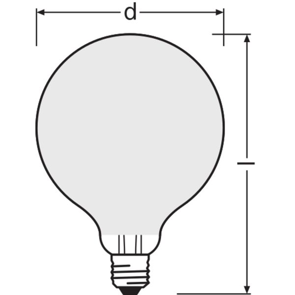 LED Retrofit CLASSIC GLOBE125 17W 840 Frosted E27 image 8