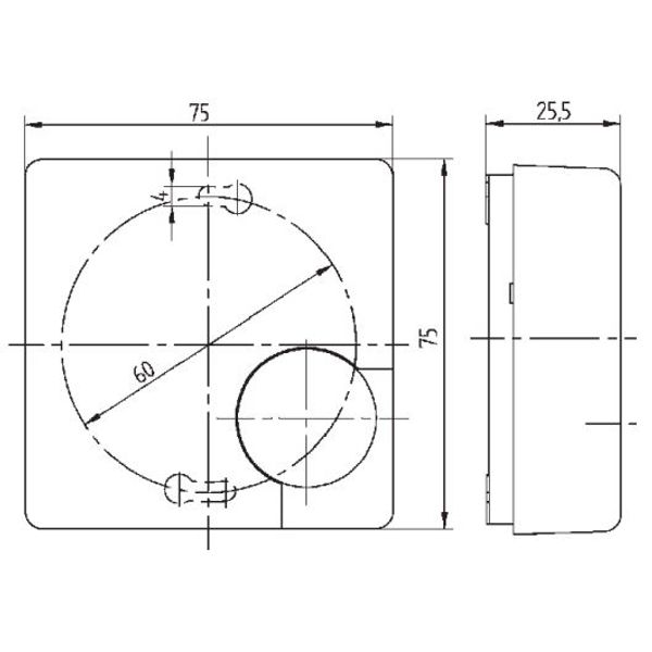 Room controller, 5-30C, AC 230V/24V, 1 changeover contact, 10/5 A for both voltages image 3