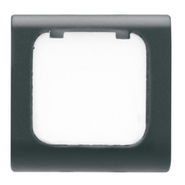 INTERCHANGEABLE BUTTON KEY - 22X22mm - WITH LABEL - SATIN BLACK - CHORUSMART image 1