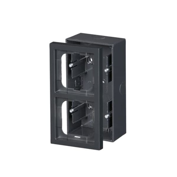 1722S80-81 Surface mounting box 2 gang Anthracite - Impressivo image 1