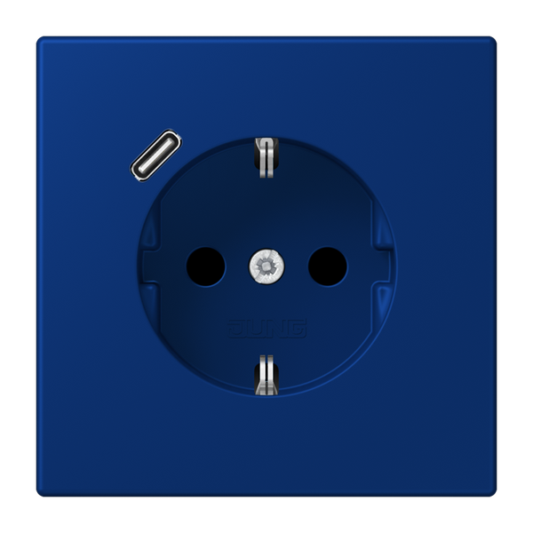 SCHUKO socket with USB type C LC4320T LC1520-18C261 image 1