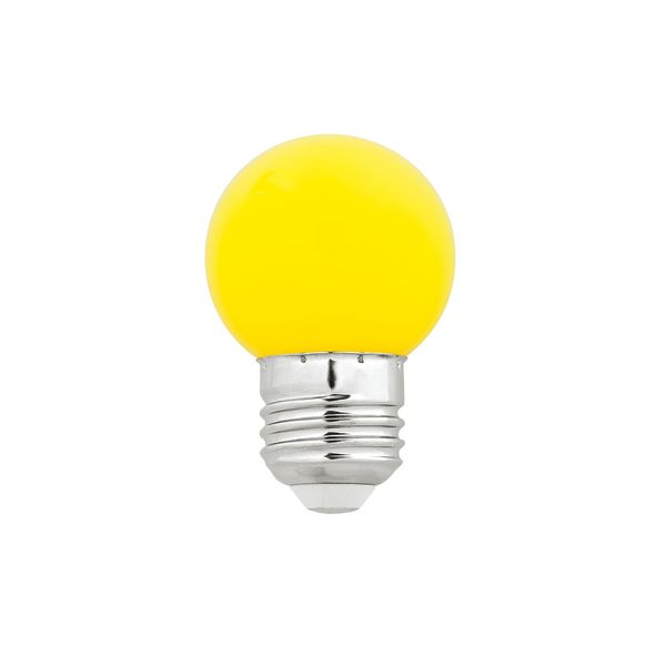 BULB G45 YELLOW E27 1W LED image 1