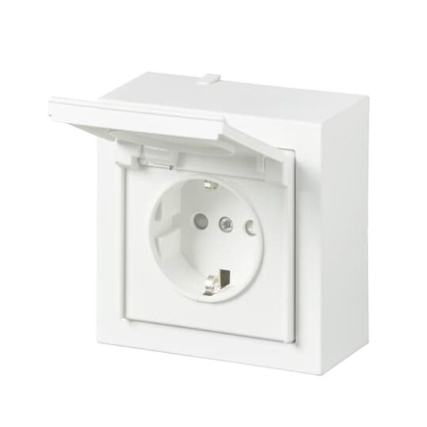 20ESW-884 Socket outlet 1gang White - Impressivo image 1