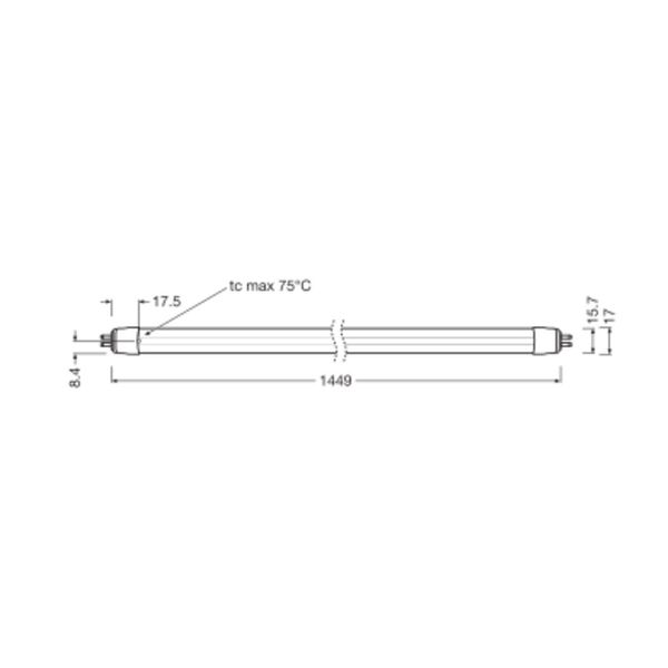 LED TUBE T5 EXTERNAL P 1449 mm 26W 830 image 6