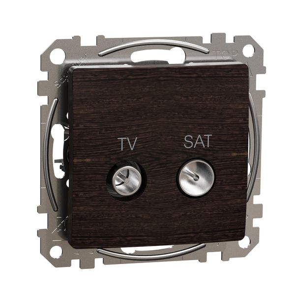 TV SAT ligzda caurejoša 10dB,wenge image 2