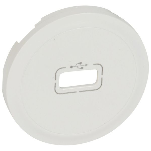 COVER PLAT.USB SOCKET WHITE image 1