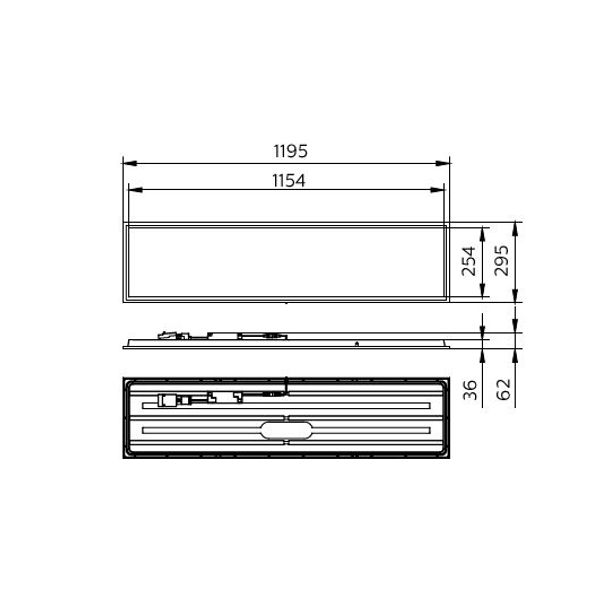 CoreLine Panel G6, 26 W, 30x120 mm, VPC, 3600 lm, 4000 K image 2