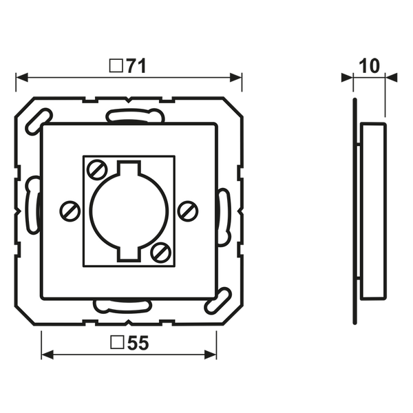 Centre plate A568-1BFWW image 3