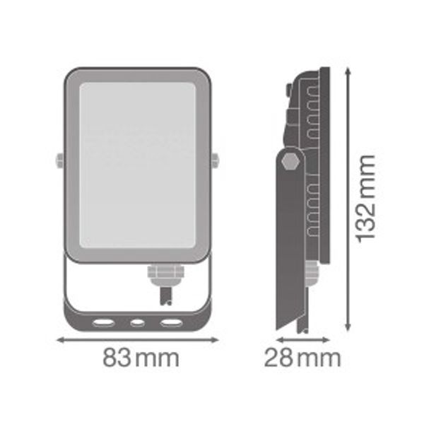 Essentials Floodlights 10W 4000K image 3