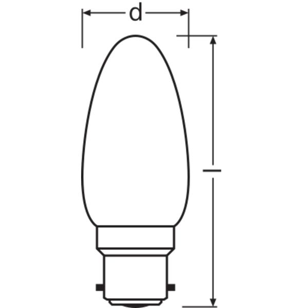 LED Retrofit CLASSIC B 4W 827 Frosted B22d image 10