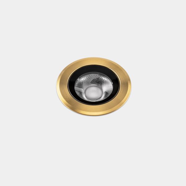 Recessed uplighting IP66-IP67 Max Medium Round Trim LED 6.5W LED warm-white 2700K Gold PVD 459lm image 1