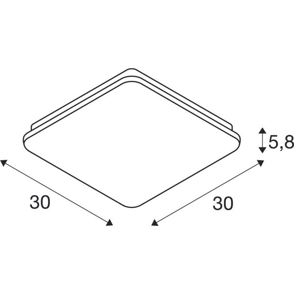 SIMA 24W 3000K 36ø 230V LED IP44 white image 3