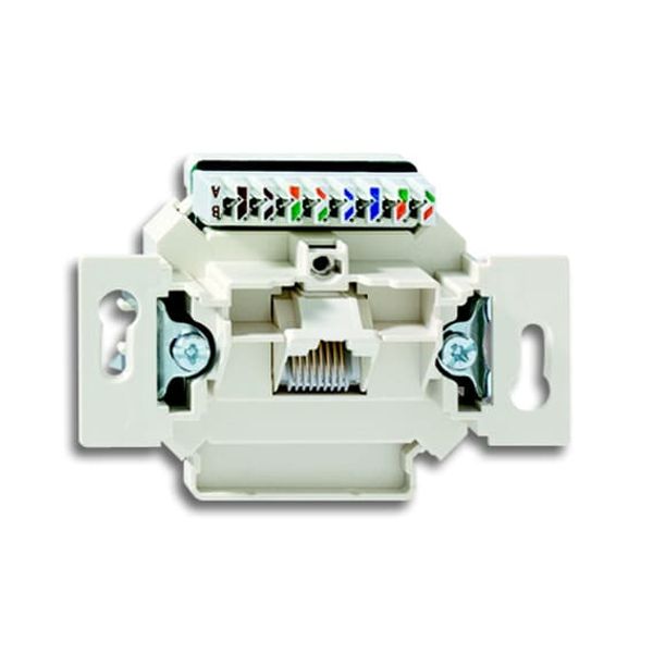 0221-507 Flush Mounted Inserts Cat 6 RJ45 8(8) 1gang white image 2