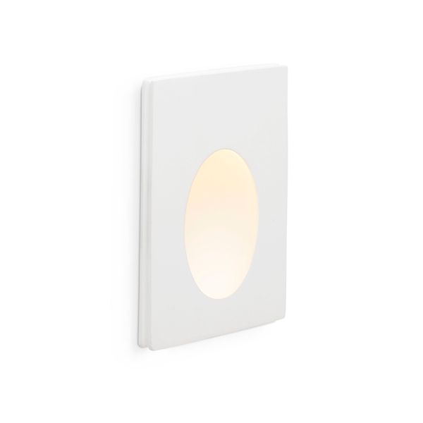 PLAS-1 WHITE RECESSED 1 LED 1W 3000K image 1