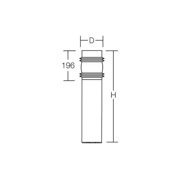 MEGA GÜRTELLINSE, 10 W, 510 lm, 840, anthracite, on/off Bollards, D 14 image 3