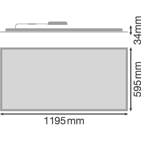 PANEL VALUE 1200x600 TPB 65 W 4000 K WT image 4