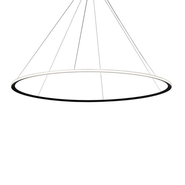 Pendant Circular Outward ø2000 Surface LED 110W 6790lm 4000K Black image 1