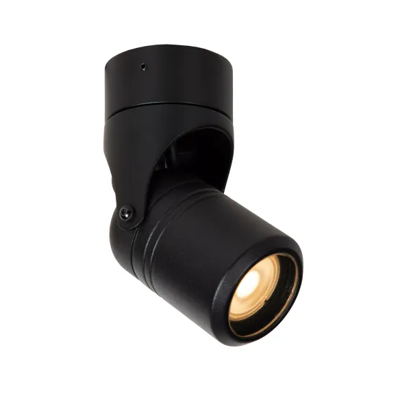 Lucide NIORT - Wall spotlight Outdoor - 1xGU10 - IP44 - Black image 1