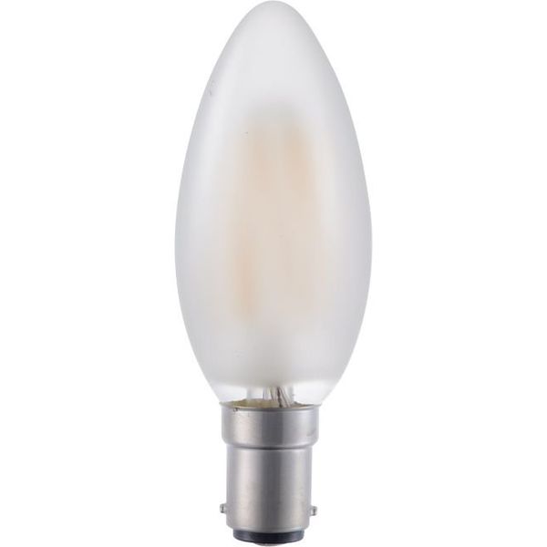 LED Ba15d Fila Candle C35x100 230V 320Lm 4W 925 AC Frosted Dim image 2