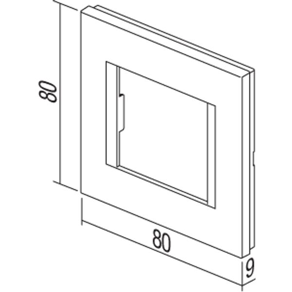 Cover frame 2M, sand gold image 2