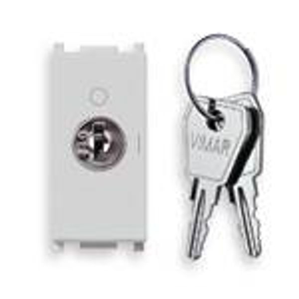 2P NO 16A push button +000-key Silver image 1