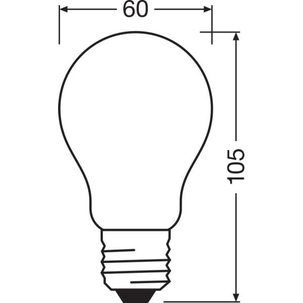 LED Retrofit CLASSIC A DIM 4.8W 827 Frosted E27 image 4