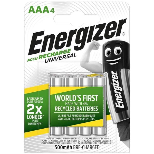 ENERGIZER Universal HR03 AAA BL4 500mAh image 1