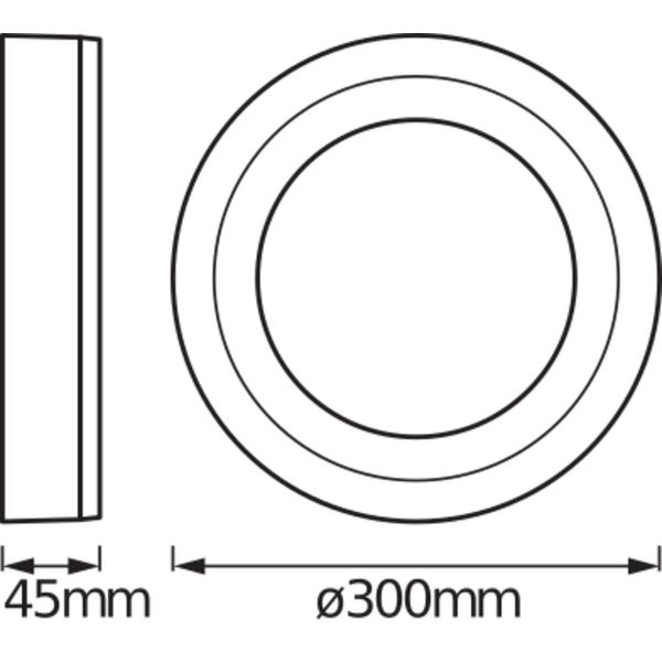 LED CLICK White Round 300mm 18W image 9