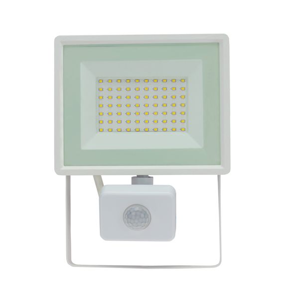 NOCTIS LUX 3 FLOODLIGHT 50W WW 230V IP44 180x215x53mm WHITE with PIR sensor image 9