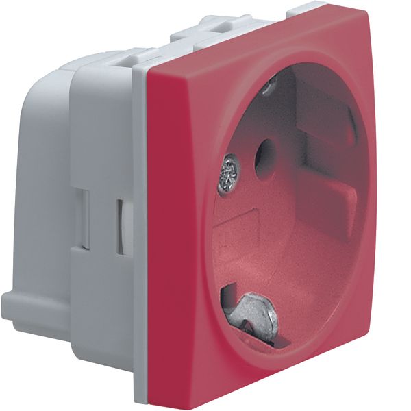 Systo Socket Red Schuko 16A with screws image 1