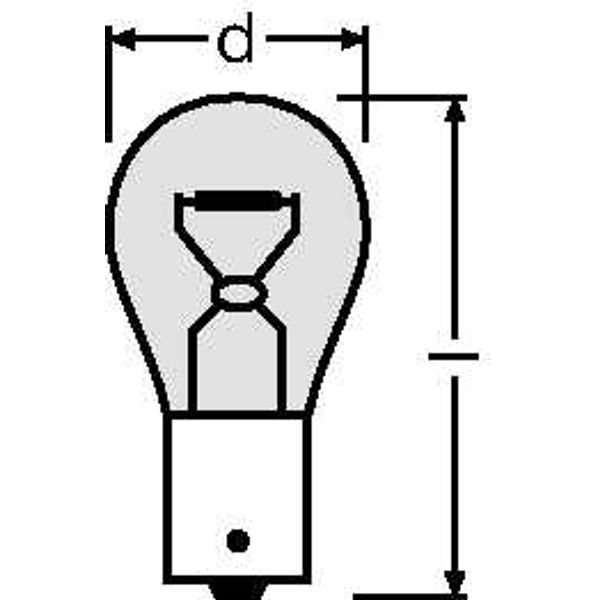 7507ULT-02B 21W 12V BAU15S BLI2 OSRAM image 2