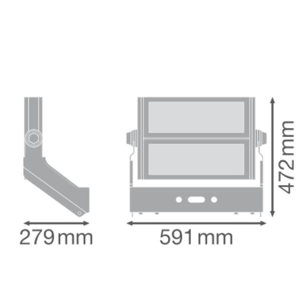 FLOODLIGHT MAX 600W LUMINAIRE HEAD 757 SYM 30 WAL image 20