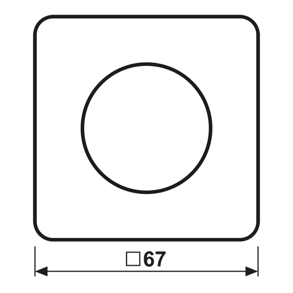 Centre plate with knob room thermostat CD1749BFGB image 14