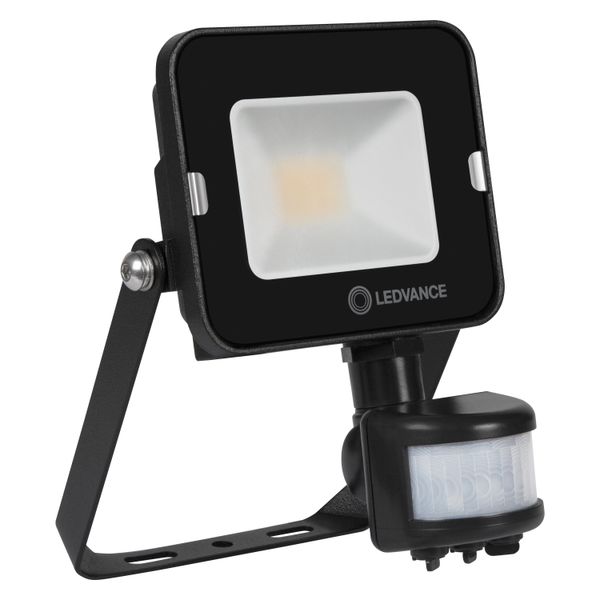 FLOODLIGHT COMPACT SENSOR 10W 830 SYM 100 BK image 1