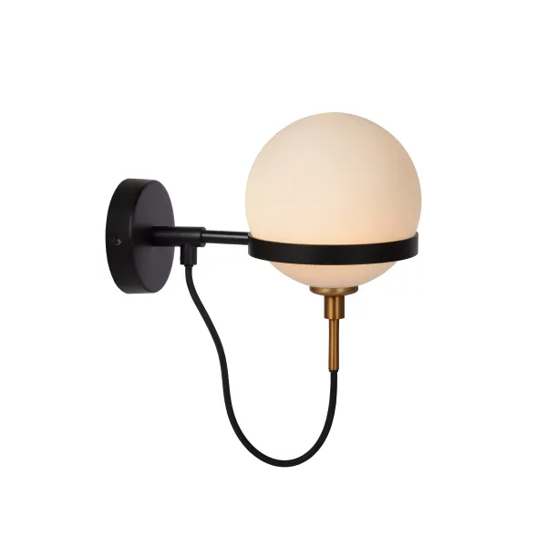 Lucide FELINE - Wall light Bathroom - 1xG9 - IP44 - Black image 1