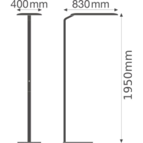 FLOOR STANDING HOME OFFICE 43W 840 WT EU PLUG image 3