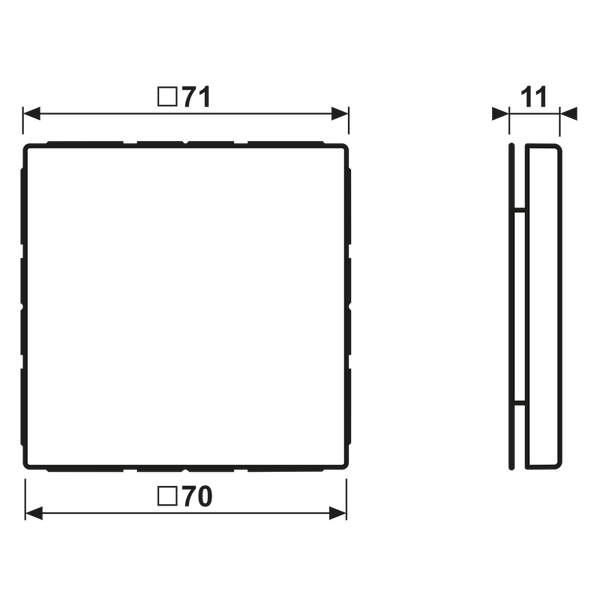 Blank centre plate LS994B image 6