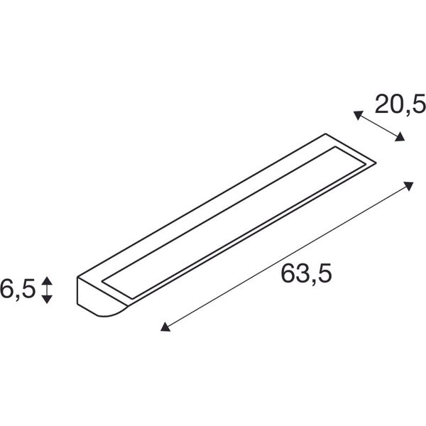 VANO WING SP DALI, Wall-mounted light grey 25W 1400lm 3000K CRI80 120° DALI image 2