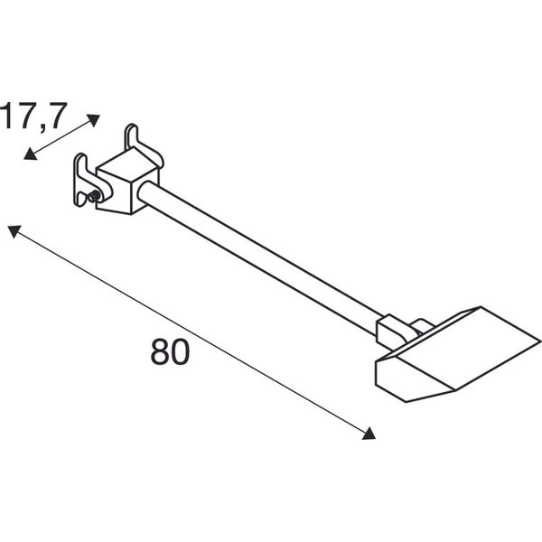 TODAY LED Outdoor Display luminaire,white,long,4000K,IP65 image 4