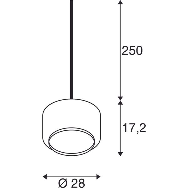 PANTILO 28 PD, E27 pendant light, white/chrome image 2