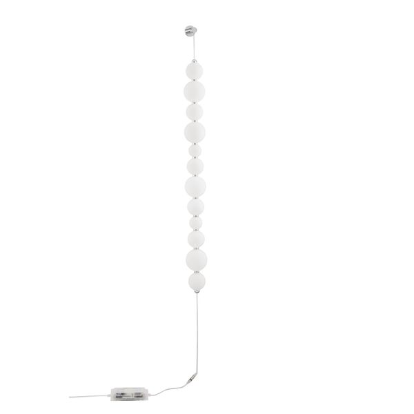 Triac Dimmable Chrome Metal & Opal Glass   LED 42 Watt 230 Volt   3958Lm 3000K IP20  Cable Length: 310 cm   D: 10 W: 9 H: 105 cm image 1