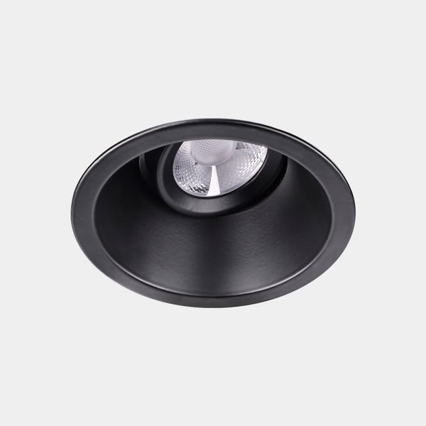 Downlight Play High Visual Confort Round Adjustable 11.9W LED warm-white 3000K CRI 90 19.2º PHASE CUT Black IP23 1117lm image 1