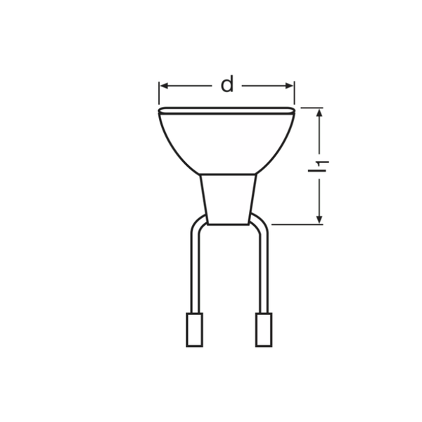 Halogen lamps with reflector OSRAM 64338 AC 48W 3300K 20x1 connector: female, male image 4