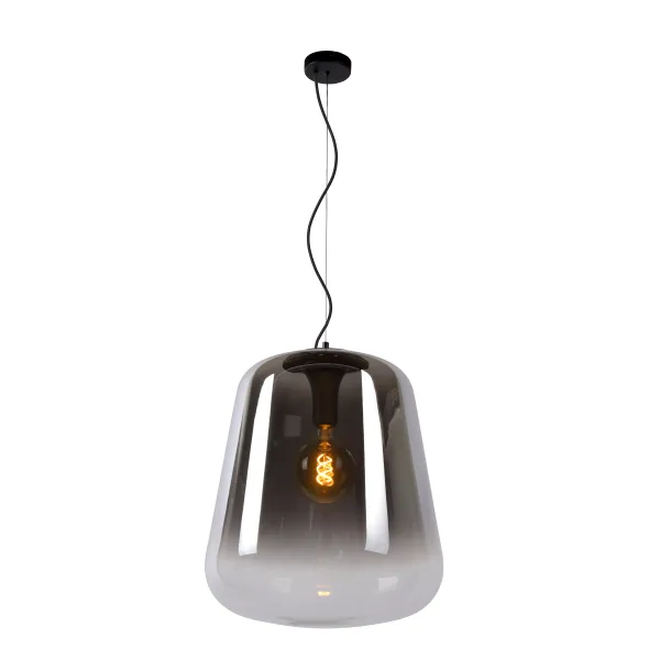 Lucide GLORIO - Pendant light - Ø 45 cm - 1xE27 - Black image 1